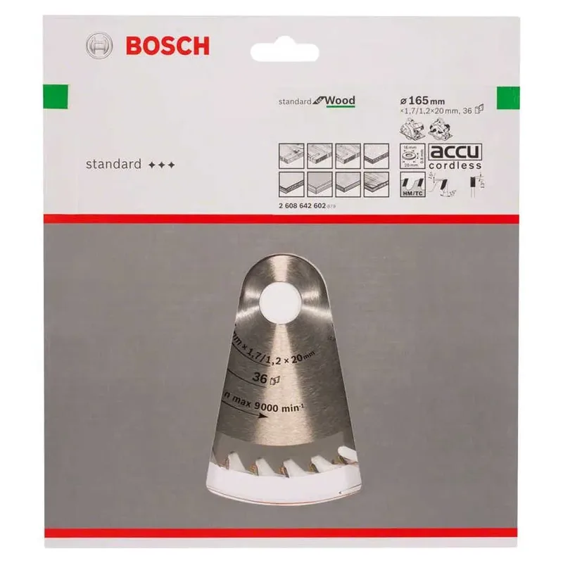 Bosch Accesorios Lame De Scie Circulaire Pour Bois Op Wo H 165x20-36 de Bosch Professional – image du produit 2 sur 2