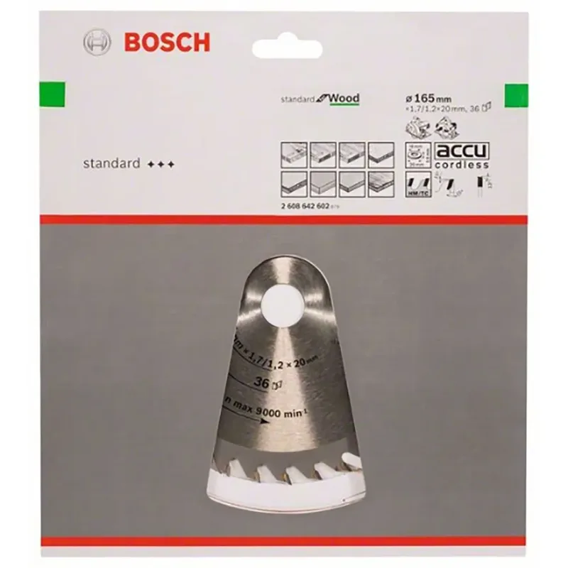 Bosch Accesorios Lame De Scie Circulaire Pour Bois Op Wo H 165x20-36 de Bosch Professional – image du produit 1 sur 2