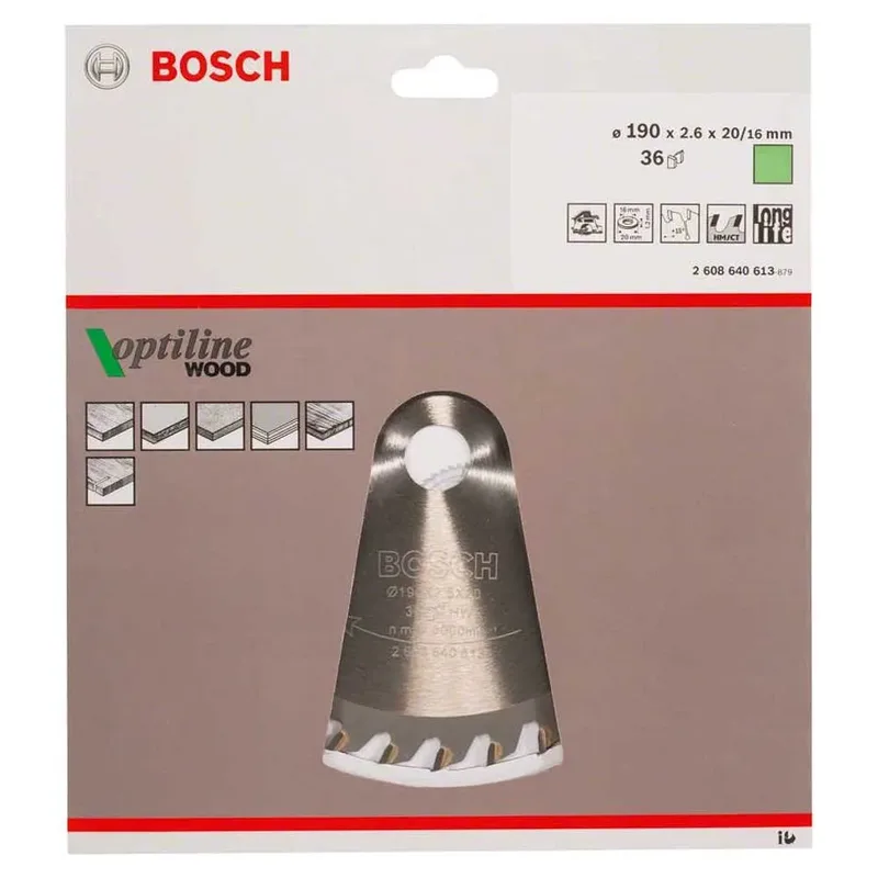 Op Wo H 184x16-36 Cirkelzaagblad Voor Hout by Bosch Professional – product image 2 of 2