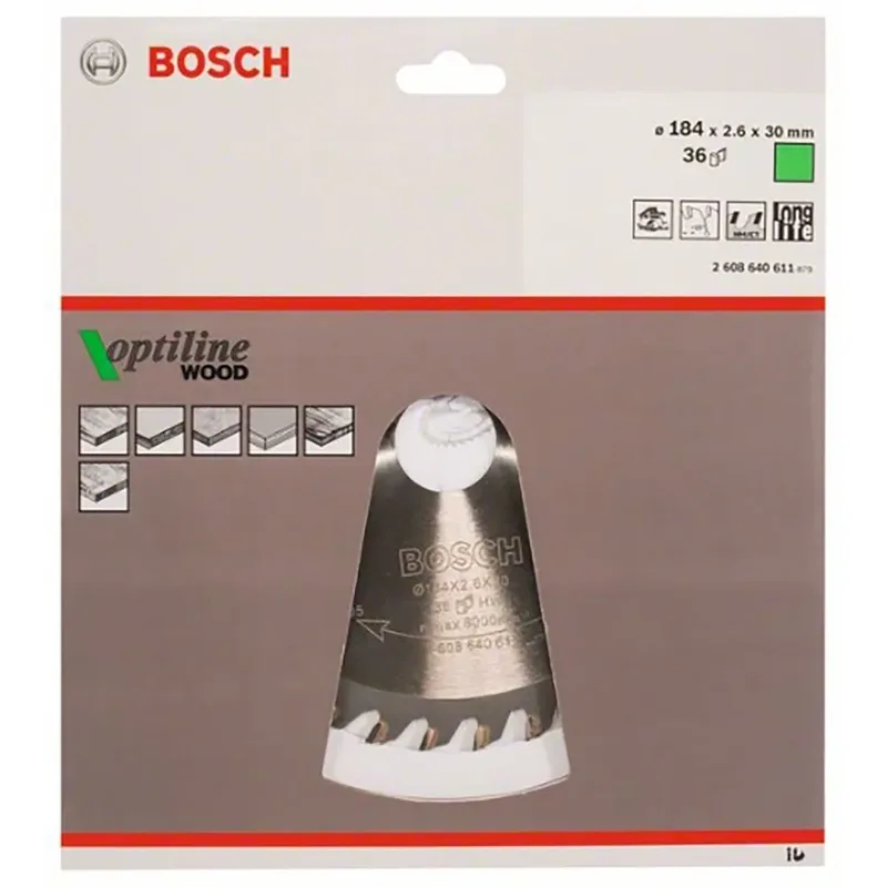 Bosch Accesorios Lame De Scie Circulaire Pour Bois Op Wo H 184x30-36 de Bosch Professional – image du produit 1 sur 2