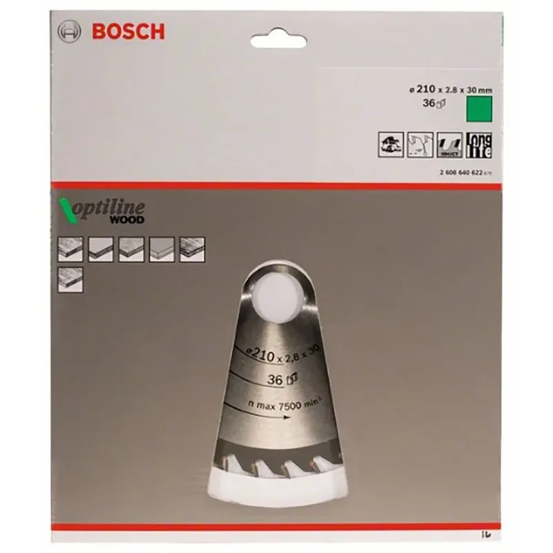 Bosch Accesorios Op Wo H 210x30-36 Kreissägeblatt Für Holz von Bosch Professional – Produktbild 1 von 2