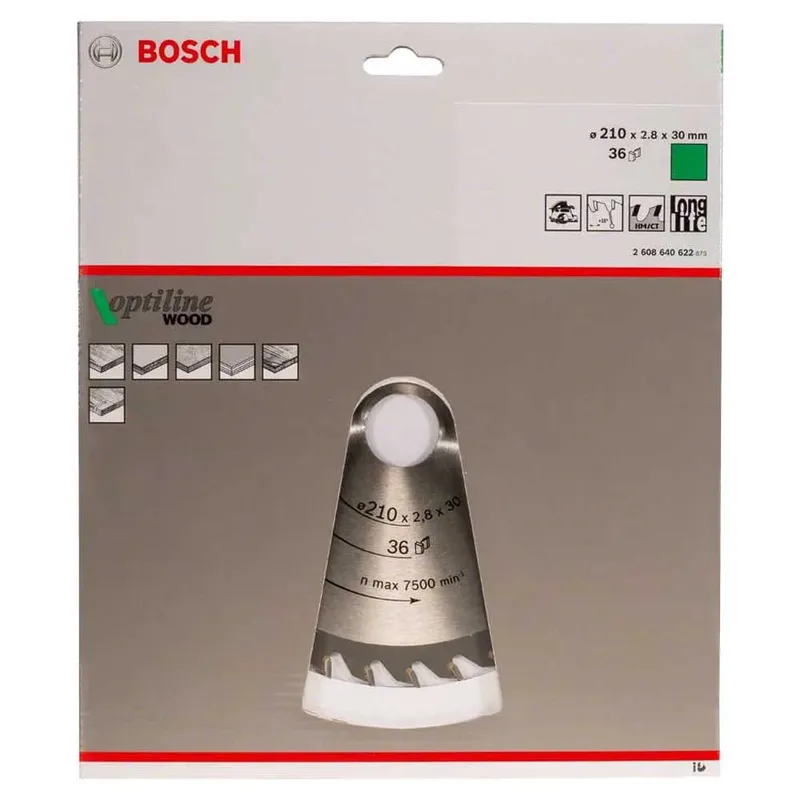 Bosch Accesorios Op Wo H 210x30-36 Kreissägeblatt Für Holz von Bosch Professional – Produktbild 2 von 2