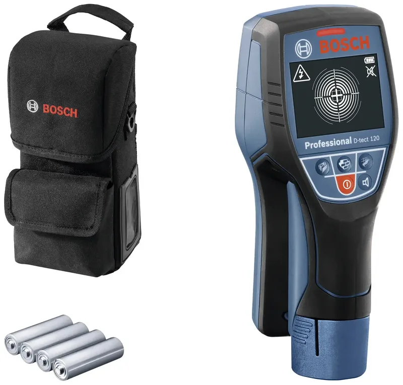Ortungsgerät D-tect 120 0601081303 Ortungstiefe (max.) 120 mm Geeignet für eisenhaltiges Metall, nicht eisenhaltiges Metall de Bosch Professional – image du produit