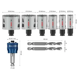 Pc Plus Gatenzaag Voor Hout 20-64 Mm 9 Eenheden by Bosch Professional – product image 4 of 6