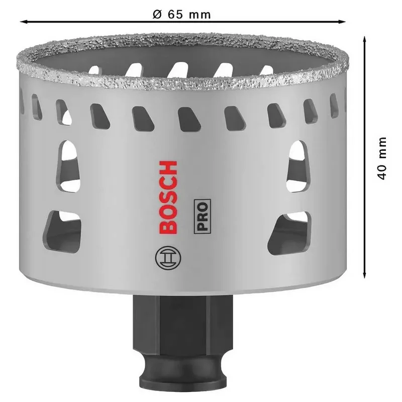Pc Plus Hs Diamantboor 65 Mm de Bosch Professional – image du produit 2 sur 6