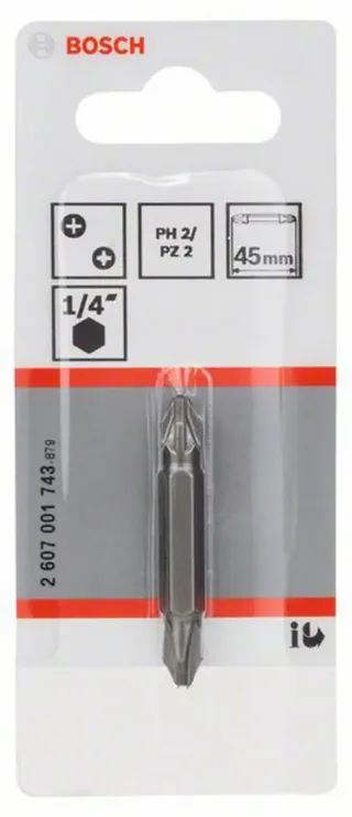 Ph2/pz2x45 Mm Schroevendraaierbitset by Bosch Professional – product image 2 of 2