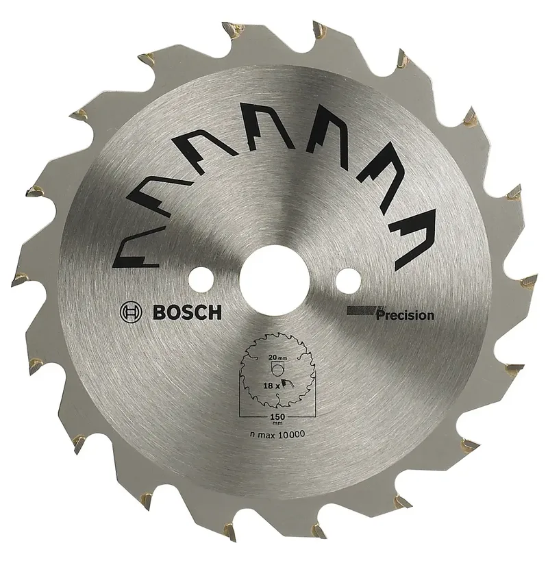 Precision 2609256852 Hartmetall Kreissägeblatt 150 x 20 mm Zähneanzahl: 18 1 St. de Bosch Professional – image du produit