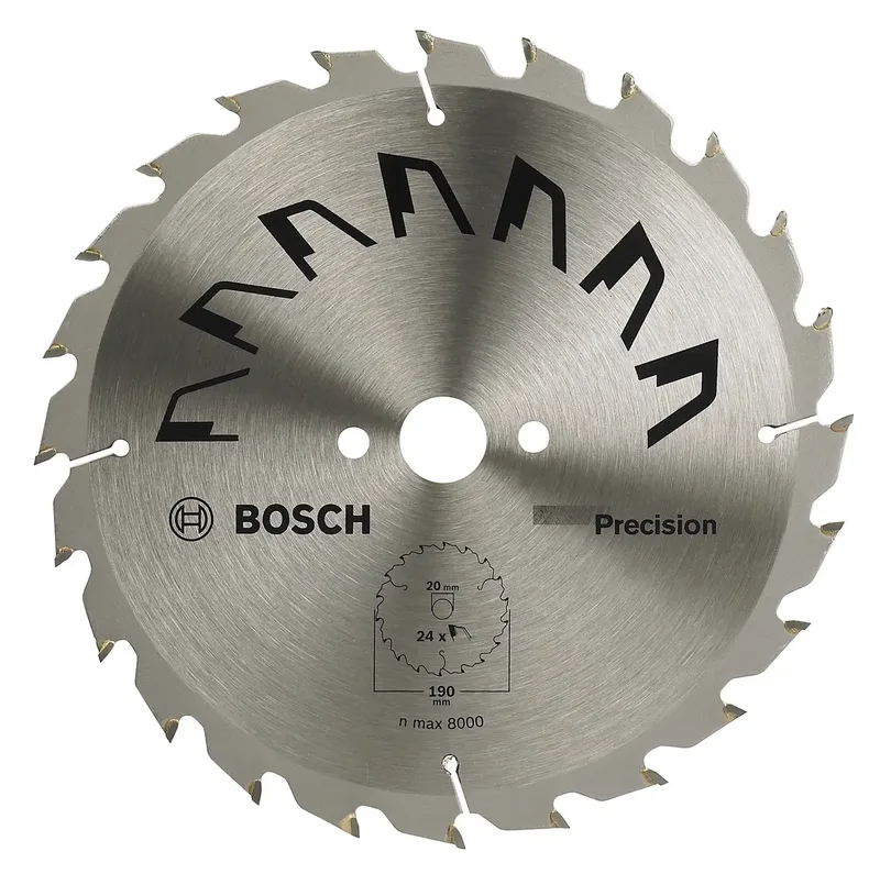 Precision 2609256866 Hartmetall Kreissägeblatt 190 x 20 mm Zähneanzahl: 24 1 St. de Bosch Professional – image du produit