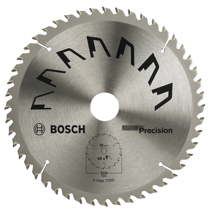 Precision 2609256873 Hartmetall Kreissägeblatt 210 x 30 mm Zähneanzahl: 48 1 St. von Bosch Professional – Produktbild