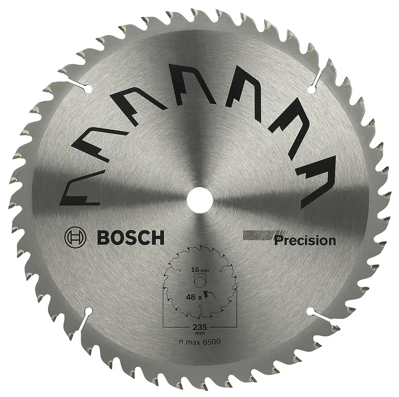 Precision 2609256881 Hartmetall Kreissägeblatt 235 x 16 mm Zähneanzahl: 48 1 St. de Bosch Professional – image du produit