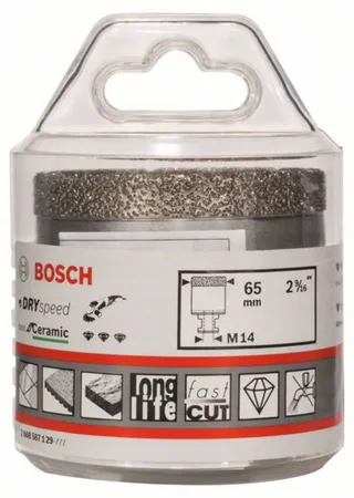 PRO Ceramic dry Bohrkrone, Ø 65mm, Bohrer by Bosch Professional – product image 2 of 2
