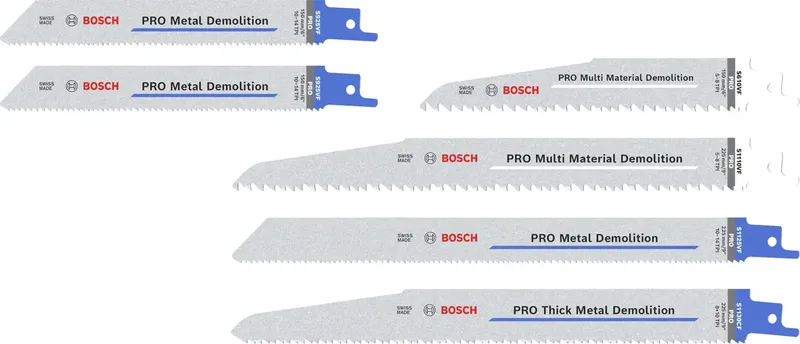 PRO Demolition Blade Set, 6-tlg. Bosch Accessories 2607011820 by Bosch Professional – product image