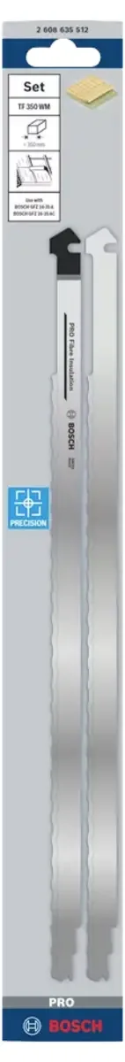 PRO Fibre Insulation HCS-Sägeblatt TF 350 M, 2-teilig by Bosch Professional – product image 3 of 3