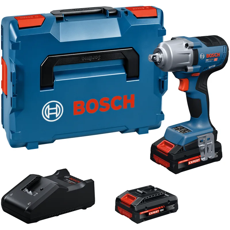 PRO GDS 18V-450 P Accu slagmoersleutel 450Nm 1/2" 2x EXBA 18V-40 - 06019K4302 de Bosch Professional – image du produit