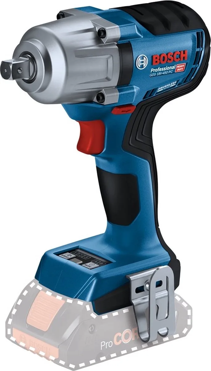 PRO GDS 18V-450 PC Accu slagmoersleutel 450Nm 1/2 2x ProCore 4.0Ah + CoMo - 06019K4102 de Bosch Professional – image du produit