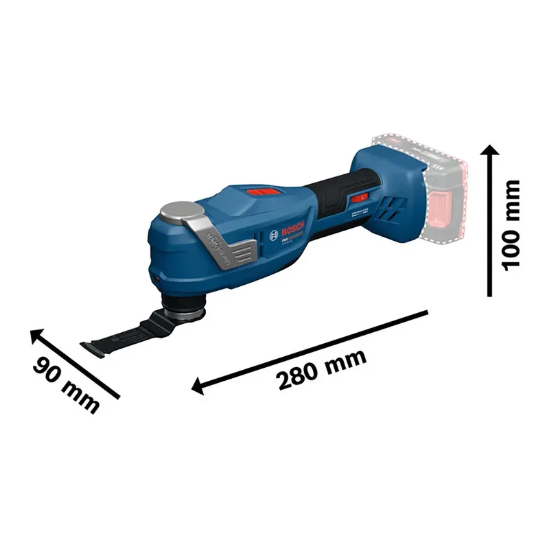 PRO GOP 18V-30 Accu multitool 18V Basic Body in L-Boxx - 06018G3001 van Bosch Professional – productafbeelding 3 van 6