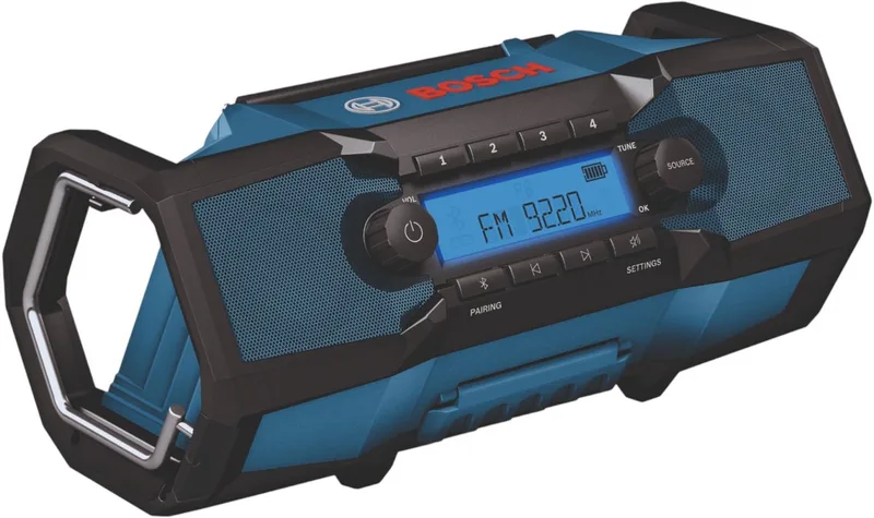 PRO GPB 18V-3C Accu bouwradio - FM/AM - Bluetooth 18V Basic Body - 06014A3200 de Bosch Professional, Bleu – image du produit