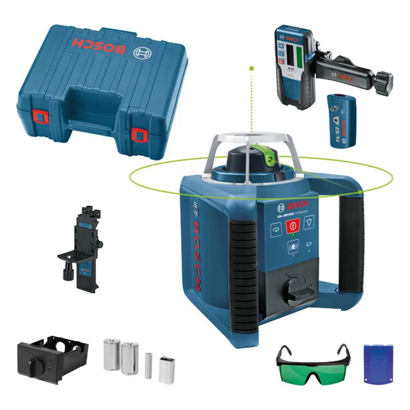 PRO GRL 300 HVG + LR 1 G Rotatielaser groen in koffer - 0601061701 van Bosch Professional – productafbeelding