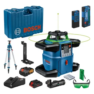 PRO GRL 650 CHVG + LR 65 G + RC 6 + WM 6 + BT 300 HD Rotatielaser groen in koffer - 06159940PS de Bosch Professional – image du produit 1 sur 3