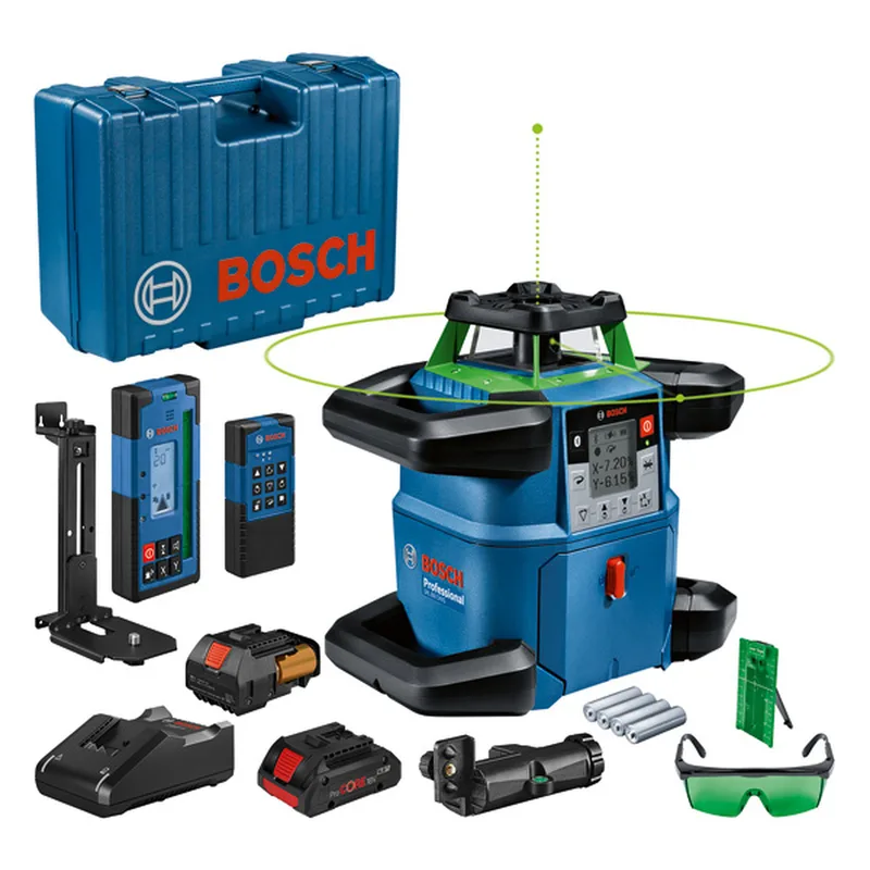 PRO GRL 650 CHVG + LR 65 G + RC 6 + WM 6 Rotatielaser groen in koffer - 0601061V00 fra Bosch Professional – produktbillede 1 af 6