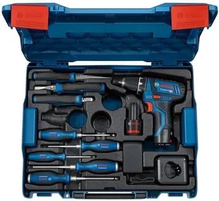 PRO GSR 12V-15 Accu schroefboormachine + 8 Handtools - 060186810R by Bosch Professional – product image 1 of 3