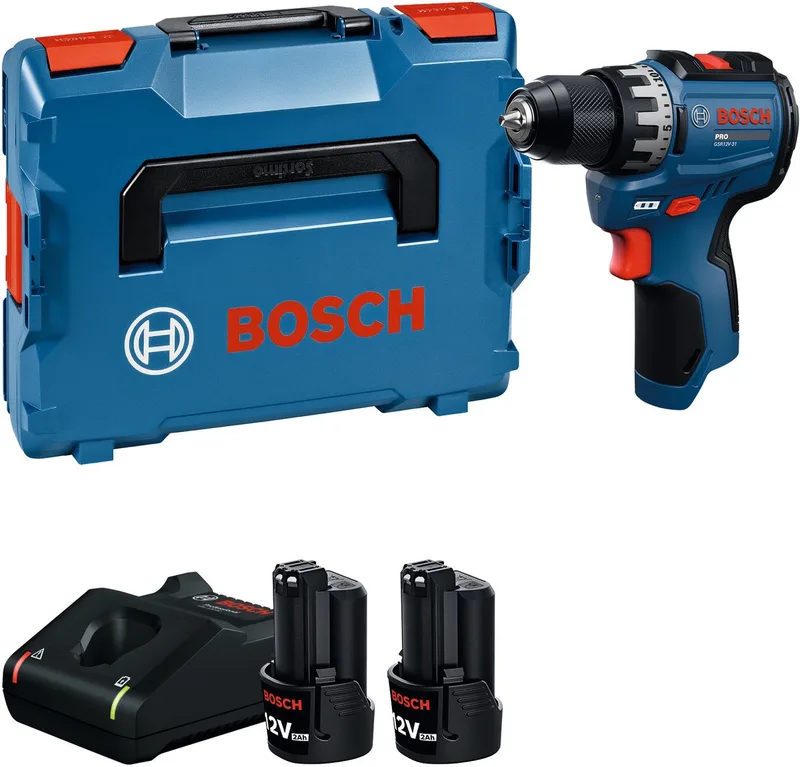 Bosch Akku-Bohrschrauber GSR12V-31 (2x2,0Ah L) 06019S6013 von Bosch Professional – Produktbild