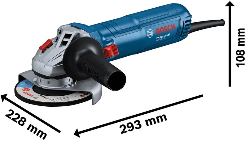 PRO GWS 12-125 Haakse slijper 125 mm 1200W - 06013A6101 de Bosch Professional – image du produit 5 sur 5