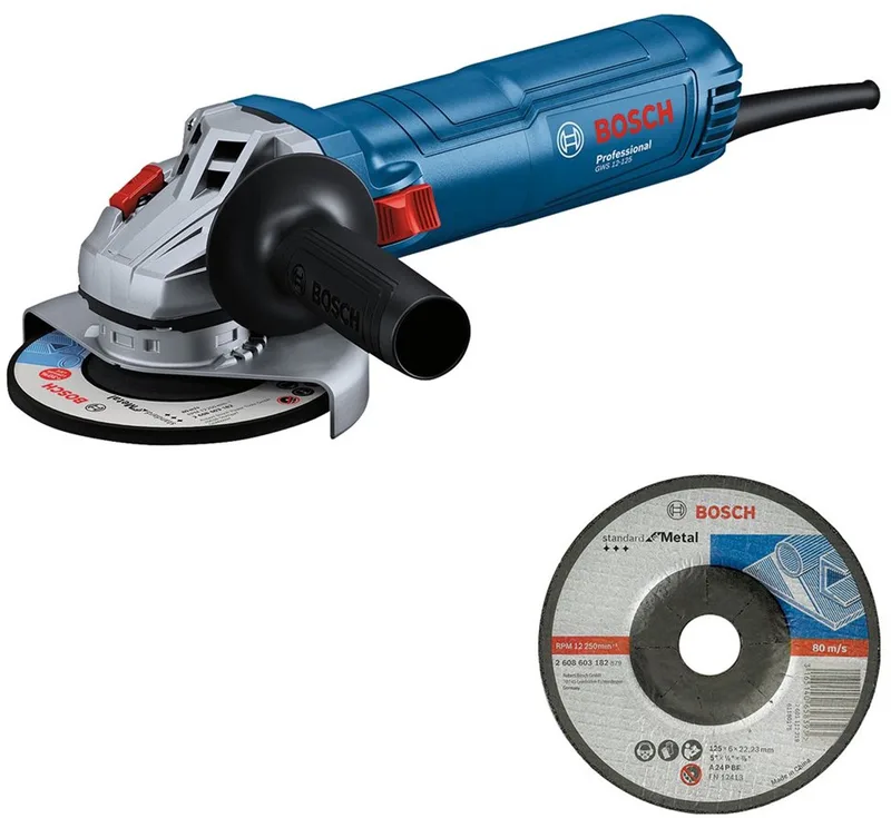 Meuleuse dangle Bosch Professional GWS 12-125 06013A6100 125 mm 1200 W 230 V de Bosch Professional – image du produit