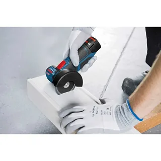 Bosch Akku-Winkelschleifer GWS 12V-76 mit 2 x 2,0 Ah Li-Ion Akku von Bosch Professional – Produktbild 3 von 5