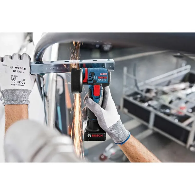 Bosch Akku-Winkelschleifer GWS 12V-76 mit 2 x 2,0 Ah Li-Ion Akku von Bosch Professional – Produktbild 4 von 5