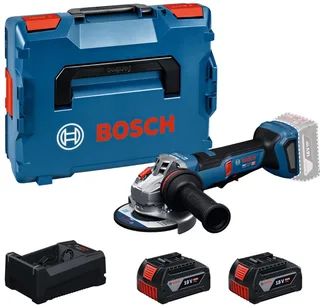 PRO GWS 18V-11 PS Accu haakse slijper 125 mm 2x 5.0Ah - 06019N4302 van Bosch Professional – productafbeelding 1 van 6