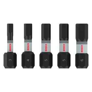 Pro H3/h4/h5/h6 Inbussleutelset 25 Mm 5 Stukken de Bosch Professional – image du produit 1 sur 2