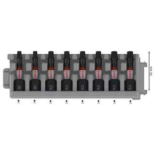 Pro R1/r2/r3 Inbussleutelset 55 Mm 8 Stukken by Bosch Professional – product image 3 of 3