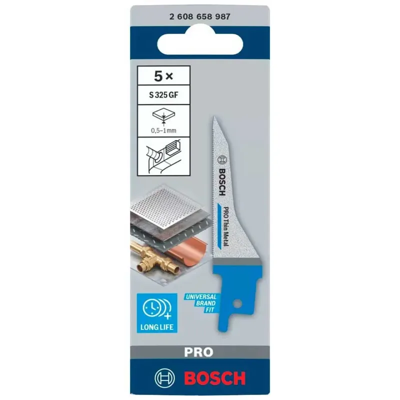 Bosch Säbelsägeblatt PRO Thin Metal S325GF 1,25 x 7 x 85 mm 5-tlg. von Bosch Professional – Produktbild 2 von 5