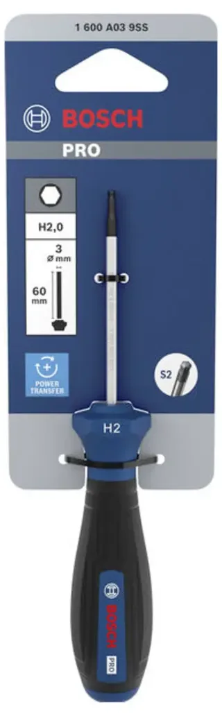 PRO Schraubendreher H2 x 60 mm Innen-Sechskantschraubendreher Klingenlänge: 60 mm by Bosch Professional – product image 2 of 2