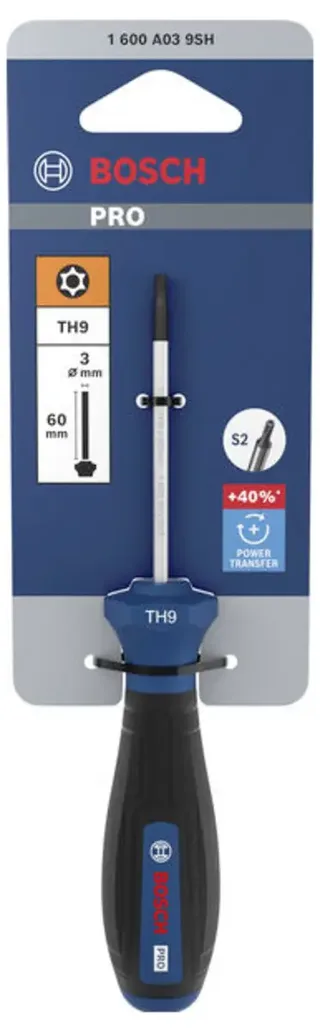PRO Schraubendreher TH9 x 60 mm Tournevis TX Longueur de la lame: 60 mm de Bosch Professional – image du produit 2 sur 2