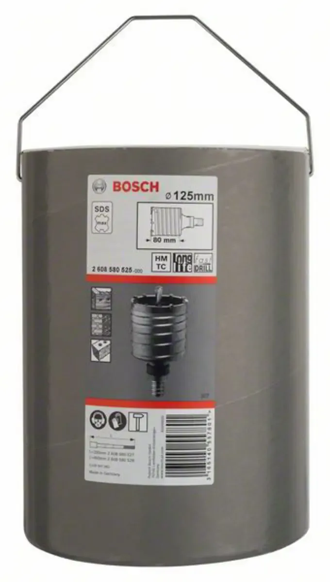 PRO SDS-max-5 CoreCutter, Ø 125mm, zweiteilig mit Gewinde, Bohrer by Bosch Professional – product image 2 of 2