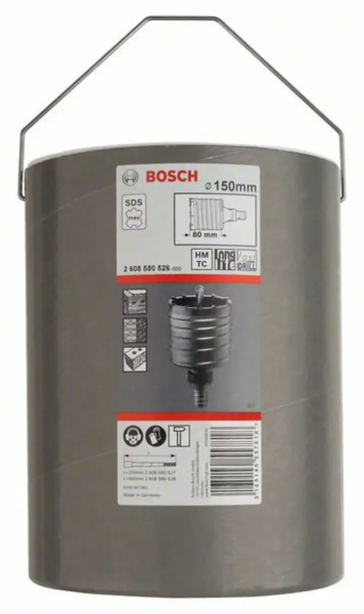 PRO SDS-max-5 CoreCutter, Ø 150mm, zweiteilig mit Gewinde, Bohrer von Bosch Professional – Produktbild 2 von 2