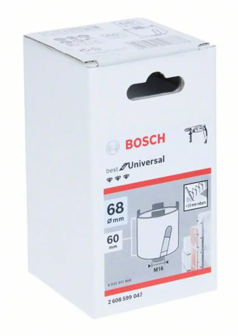 PRO Socket Core Cutter dry Diamant-Steckdosen-Bohrkrone, Ø 68mm, Bohrer by Bosch Professional – product image 2 of 2