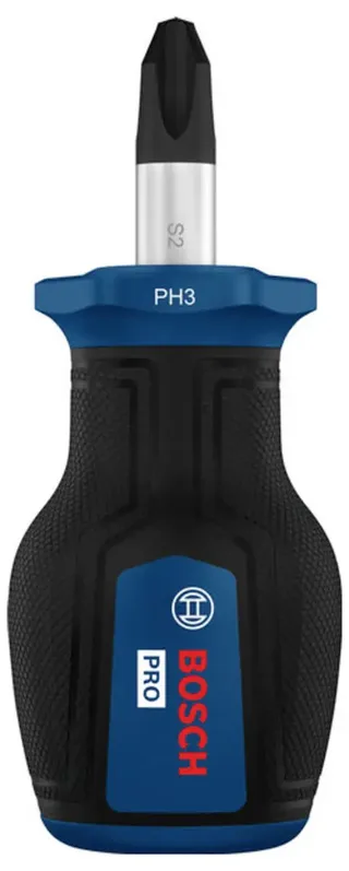 PRO Stubby-Schraubendreher PH3 x 25 mm 1600A039TH Kreuzschlitz-Schraubendreher PH 3 Klingenlänge: 25 mm by Bosch Professional – product image 1 of 2