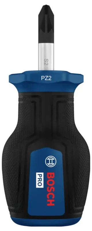 PRO Stubby-Schraubendreher PZ2 x 25 mm 1600A039TK Kreuzschlitz-Schraubendreher PZ 2 Klingenlänge: 25 mm by Bosch Professional – product image 1 of 2