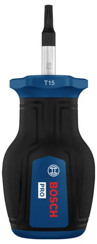 PRO Stubby-Schraubendreher TX15 x 25 mm Tournevis TX Taille (tournevis) TX 15 Longueur de la lame: 25 mm 1 pc(s) de Bosch Professional – image du produit 1 sur 2