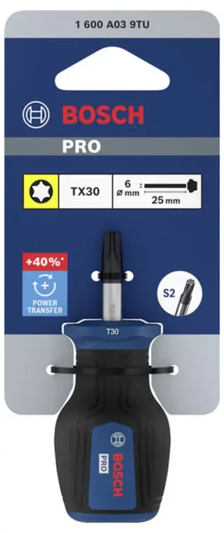 PRO Stubby-Schraubendreher TX30 x 25 mm TX-Schraubendreher Größe (Schraubendreher) TX 30 Klingenlänge: 25 mm 1 St. fra Bosch Professional – produktbillede 2 af 2