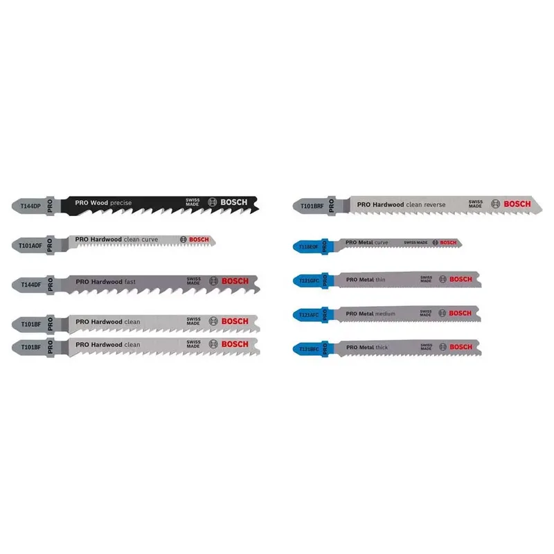Pro Wood&metal Stichsägeblatt-set 100 Mm 10 Stücke fra Bosch Professional – produktbillede 1 af 6