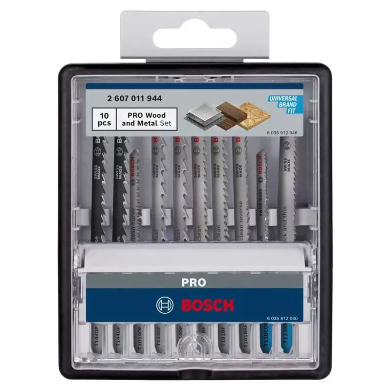 Pro Wood&metal Stichsägeblatt-set 100 Mm 10 Stücke de Bosch Professional – image du produit 2 sur 6