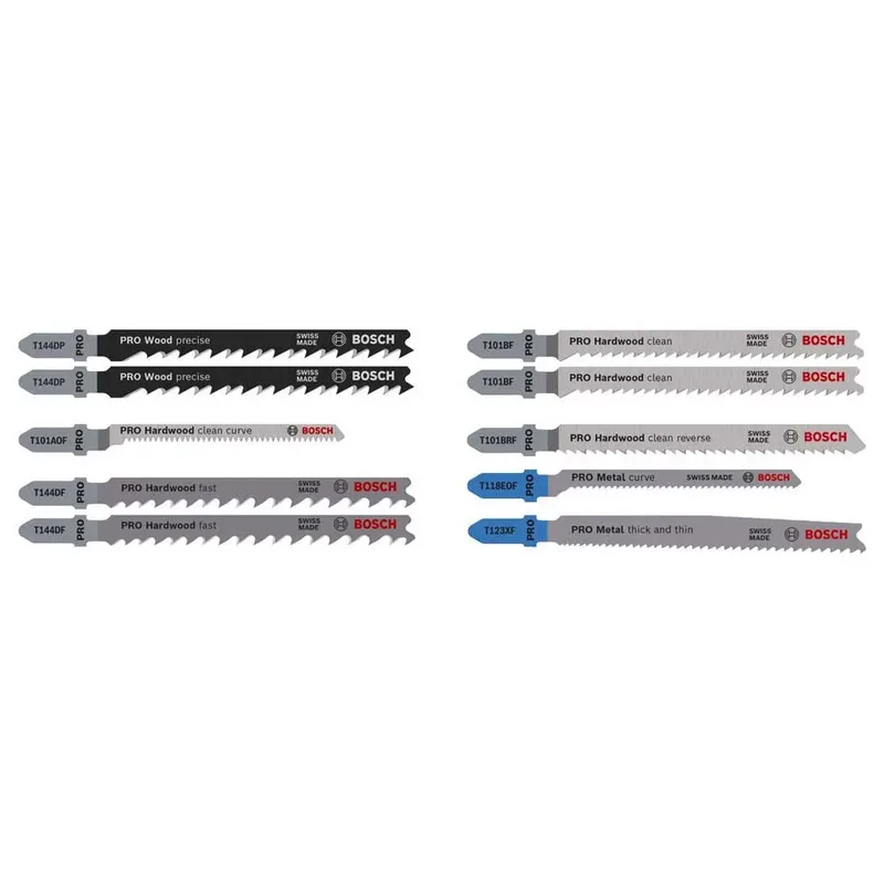Pro Wood&metal Stichsägeblatt-set 100 Mm 10 Stücke de Bosch Professional – image du produit 1 sur 6