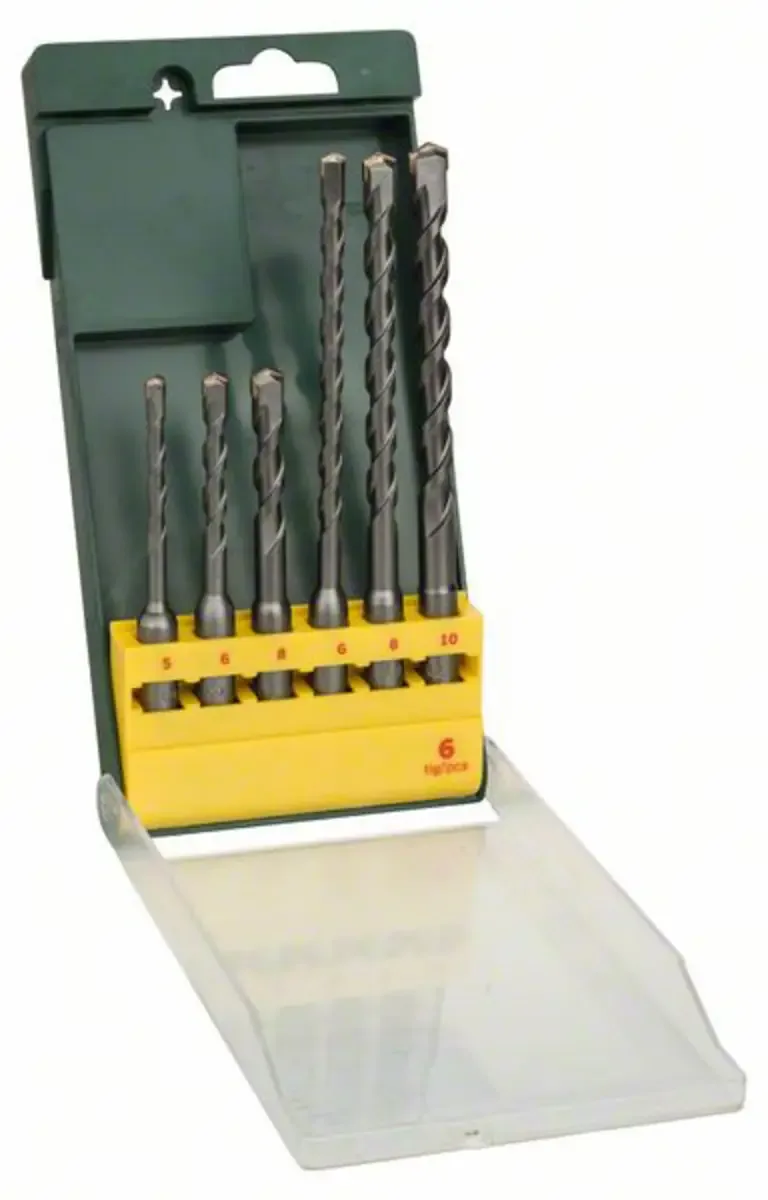 Promoline 2607019447 Hartmetall Hammerbohrer-Set 6teilig 5 mm, 6 mm, 6 mm, 8 mm, 8 mm, 10 mm SDS-Plus 1 Set by Bosch Home & Garden – product image