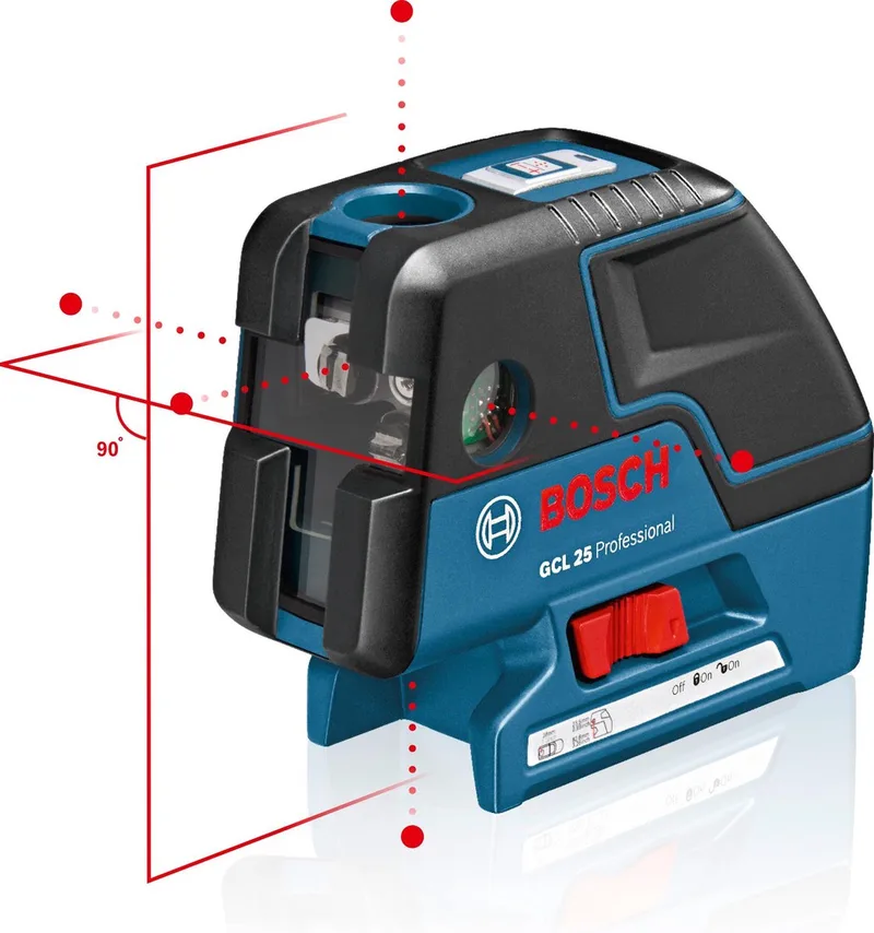 Punt/Lijnlaser GCL 25 (IP54) by Bosch Professional, Kleurloos – product image