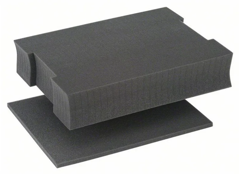 Rasterschuimstofinleg bij L-BOXX 136 410 x 317 x 61 mm 1st de Bosch Professional, Zwartgrijs – image du produit 1 sur 4