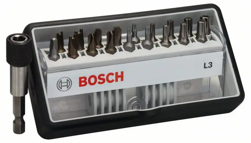 Robust Line 2607002569 Bit-Set 19teilig Innen-Vierkant (Robertson) Torsionszone by Bosch Home & Garden – product image